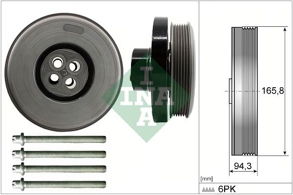 Zestaw koła pasowego, wał korbowy SCHAEFFLER INA 544060220