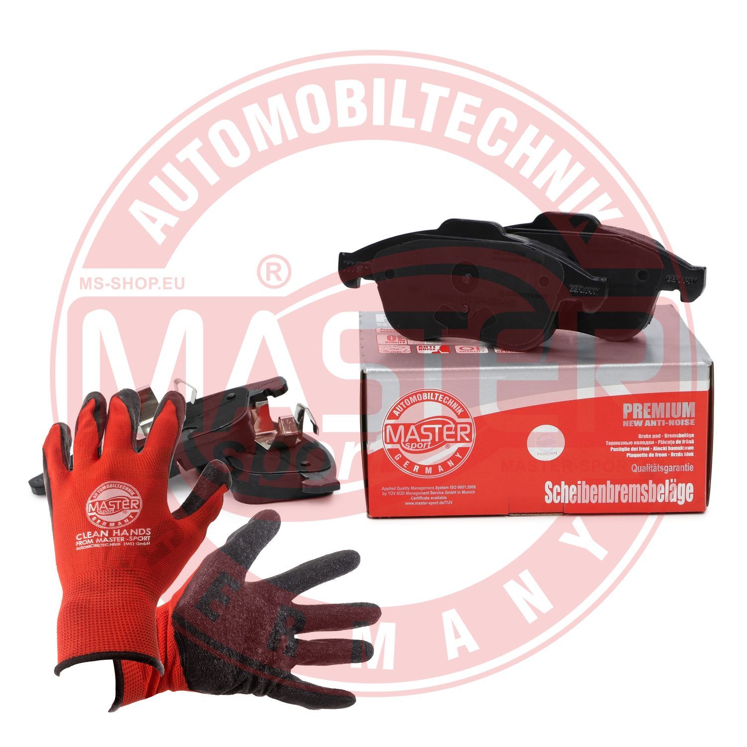Zestaw klocków hamulcowych, hamulce tarczowe MASTER-SPORT GERMANY 13046072492N-SET-MSP