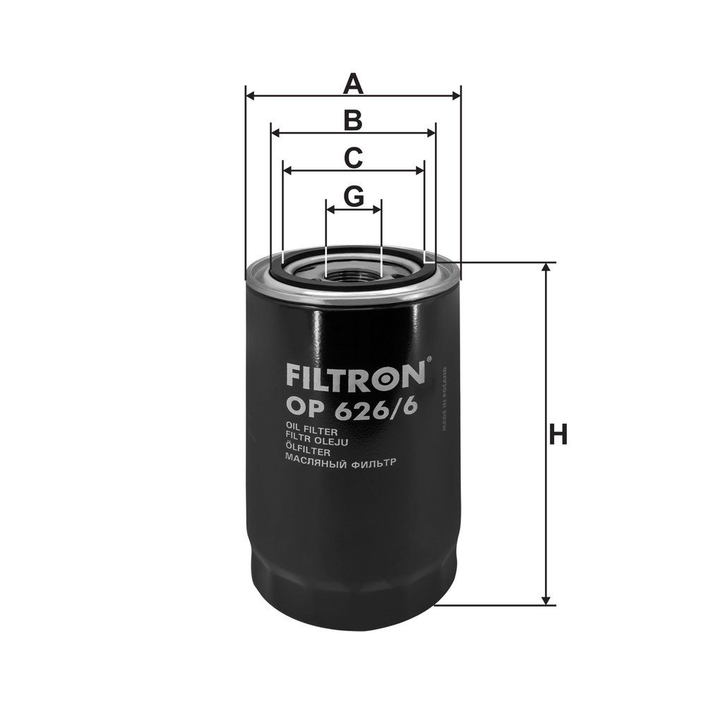 Levně Olejový filtr FILTRON OP 626/6