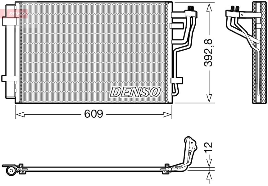 Kondenzátor, klimatizace DENSO DCN41013