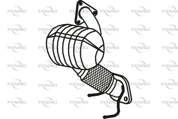 Filtr sadzy / filtr cząstek stałych, układ wydechowy FENNO 1584A672