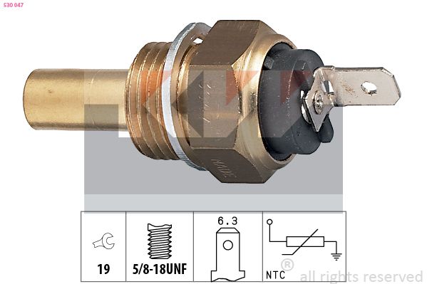 Czujnik, temperatura płynu chłodzącego KW 530 047