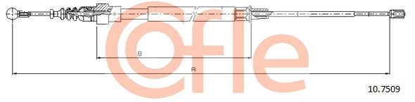 Cięgło, hamulec postojowy COFLE 10.7509