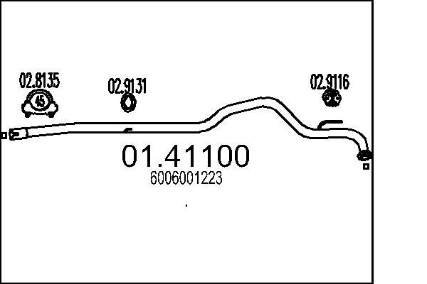 Rura wydechowa MTS 01.41100