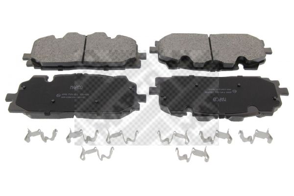 Zestaw klocków hamulcowych, hamulce tarczowe MAPCO 6998