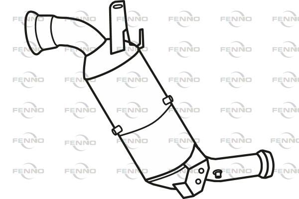 Filtr sadzy / filtr cząstek stałych, układ wydechowy FENNO P9854DPF