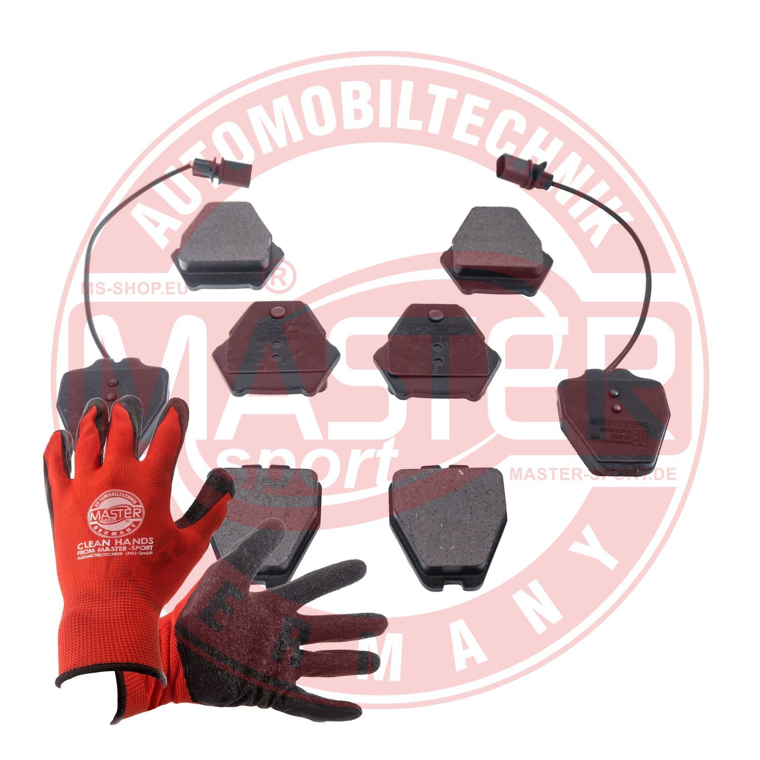 Zestaw klocków hamulcowych, hamulce tarczowe MASTER-SPORT GERMANY 13046028752N-SET-MSP