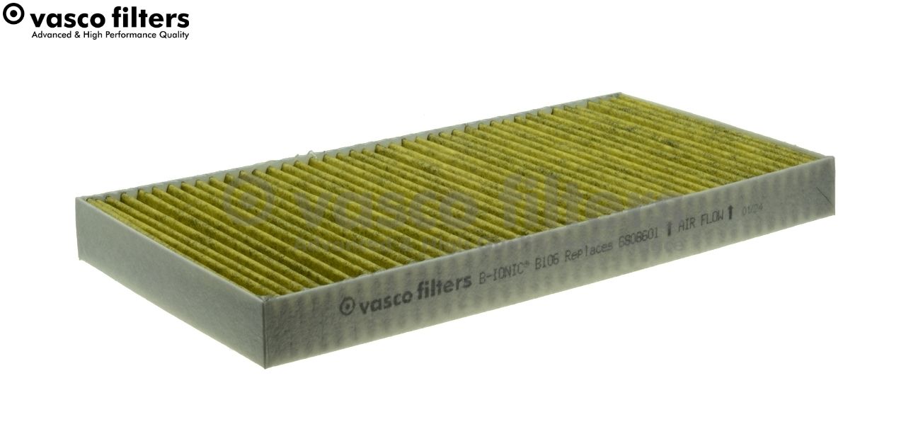 Filtr, wentylacja przestrzeni pasażerskiej DAVID VASCO B106