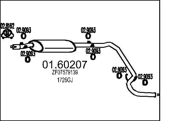 Tłumik końcowy MTS 01.60207