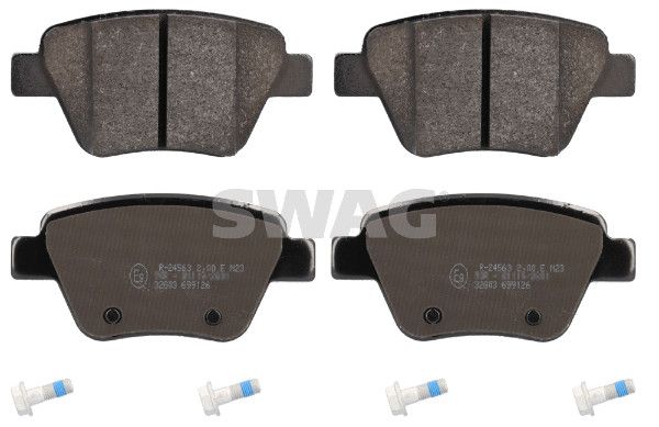 Levně Sada brzdových destiček, kotoučová brzda SWAG 30 91 6797