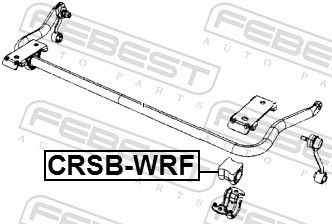 Levně Držák, Příčný stabilizátor FEBEST CRSB-WRF