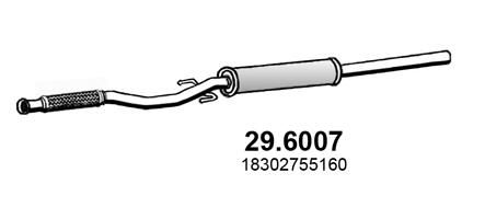 Tłumik środkowy ASSO 29.6007