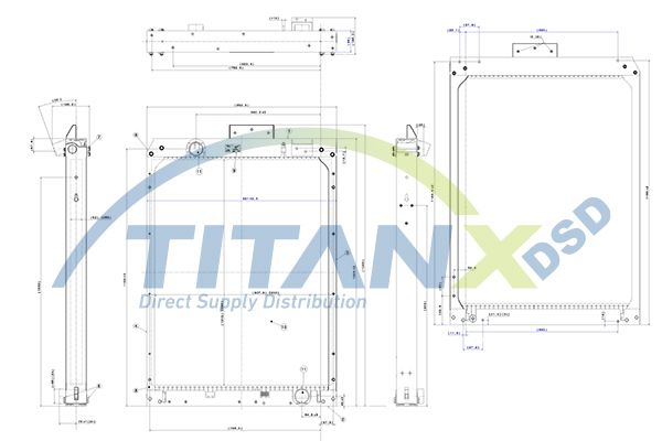 Radiator, racire motor TITANX RX609001