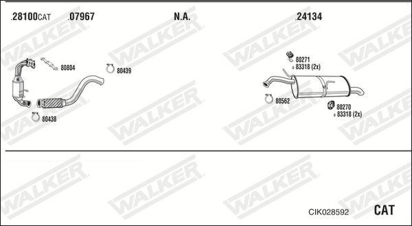 Układ wydechowy WALKER CIK028592