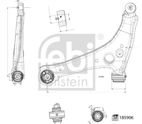 Wahacz, zawieszenie koła FEBI BILSTEIN 185906