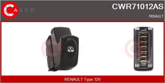 Spínač, zvedací zařízení oken CASCO CWR71012AS