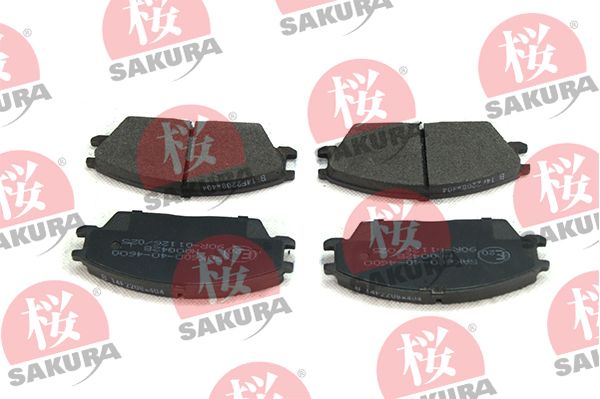 Levně Sada brzdových destiček, kotoučová brzda SAKURA 600-40-4600