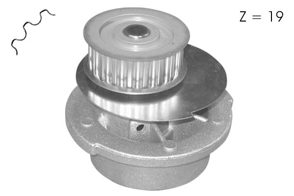 Pompe à eau, refroidissement du moteur