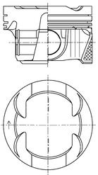 Piston KOLBENSCHMIDT 42108600