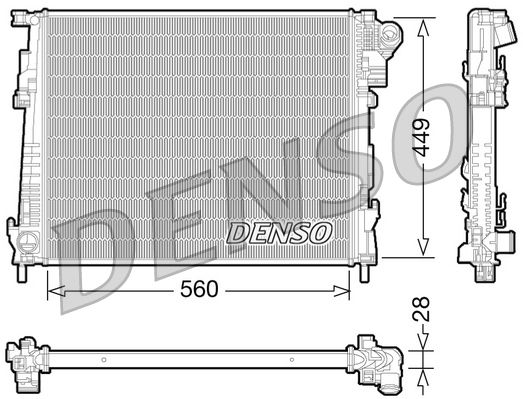 Chłodnica, układ chłodzenia silnika DENSO DRM23094