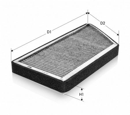 Filtr, wentylacja przestrzeni pasażerskiej TECNECO FILTERS CK9071C