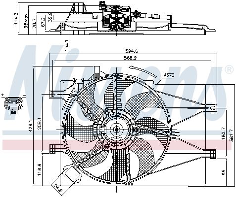 Ventilateur, refroidissement du moteur