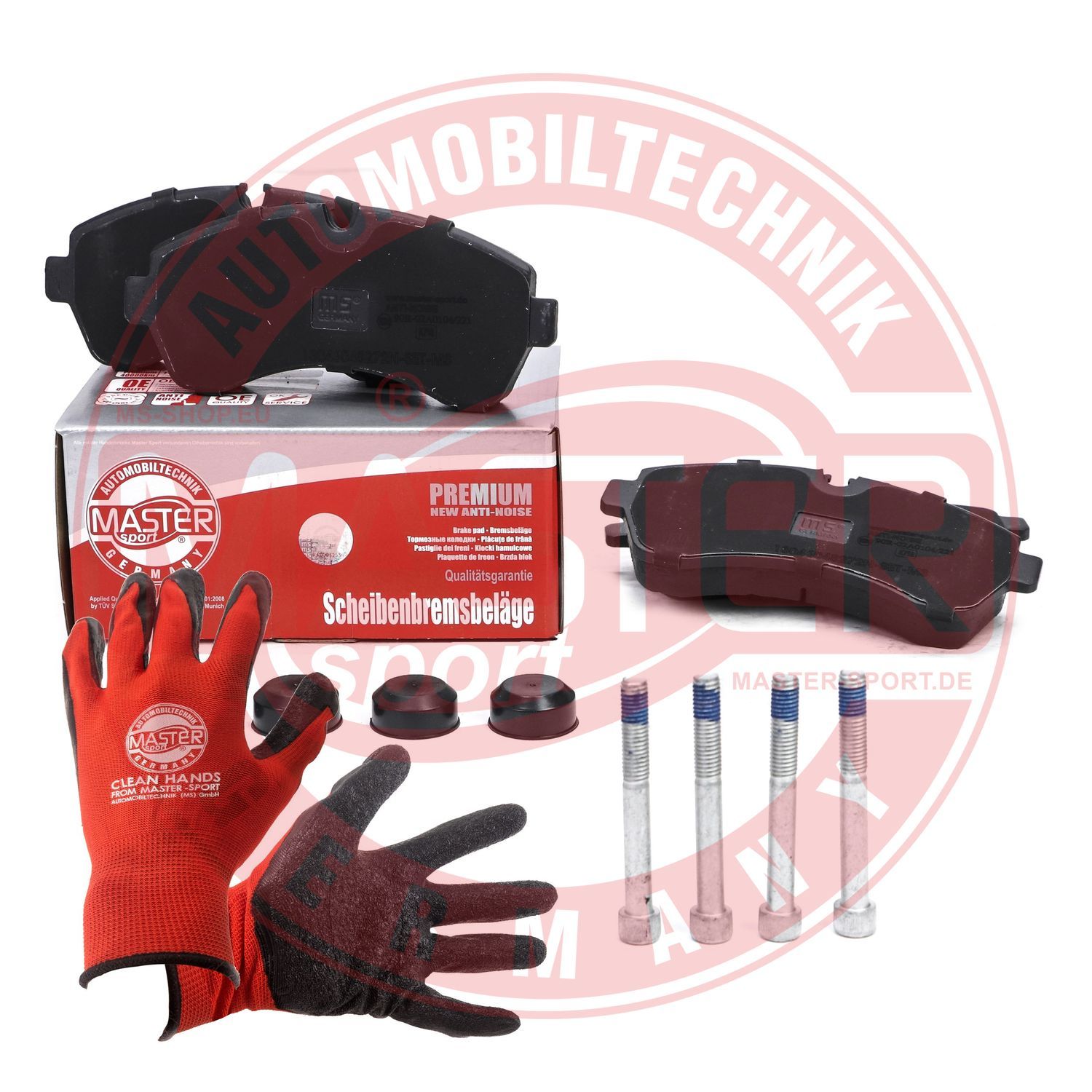 Zestaw klocków hamulcowych, hamulce tarczowe MASTER-SPORT GERMANY 13046048272N-SET-MSP
