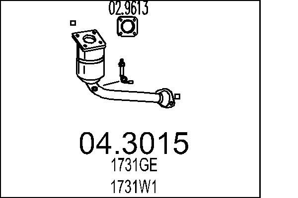 Katalizator MTS 04.3015