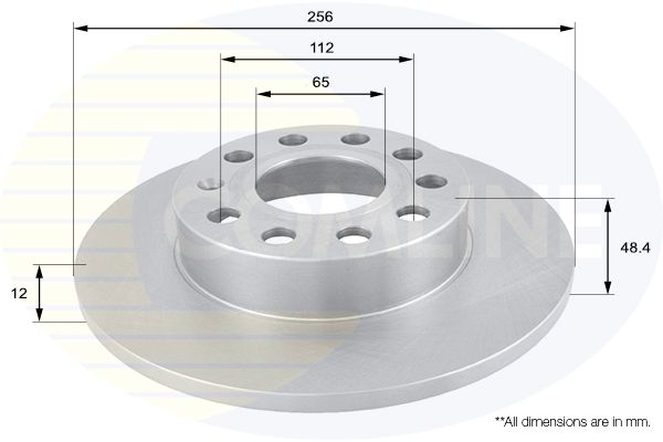 Tarcza hamulcowa COMLINE ADC1448
