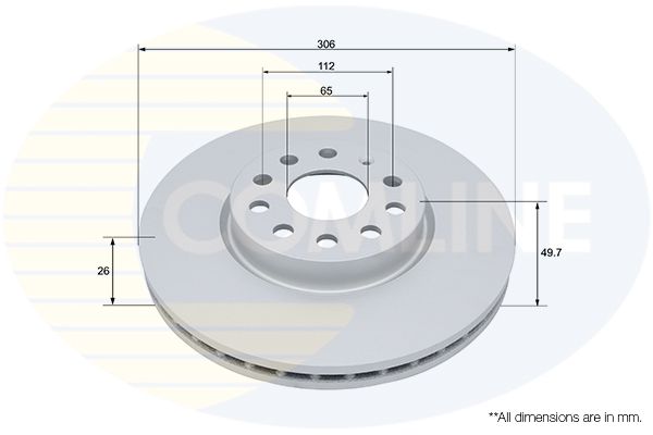 Tarcza hamulcowa COMLINE ADC5105V