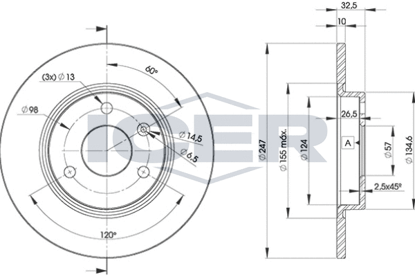 Tarcza hamulcowa ICER 78BD7276-2
