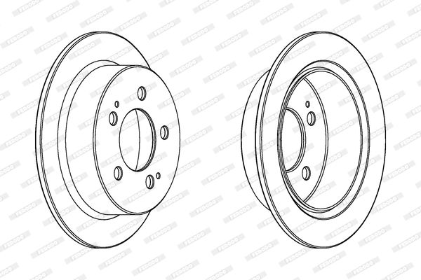 Tarcza hamulcowa FERODO DDF1753C