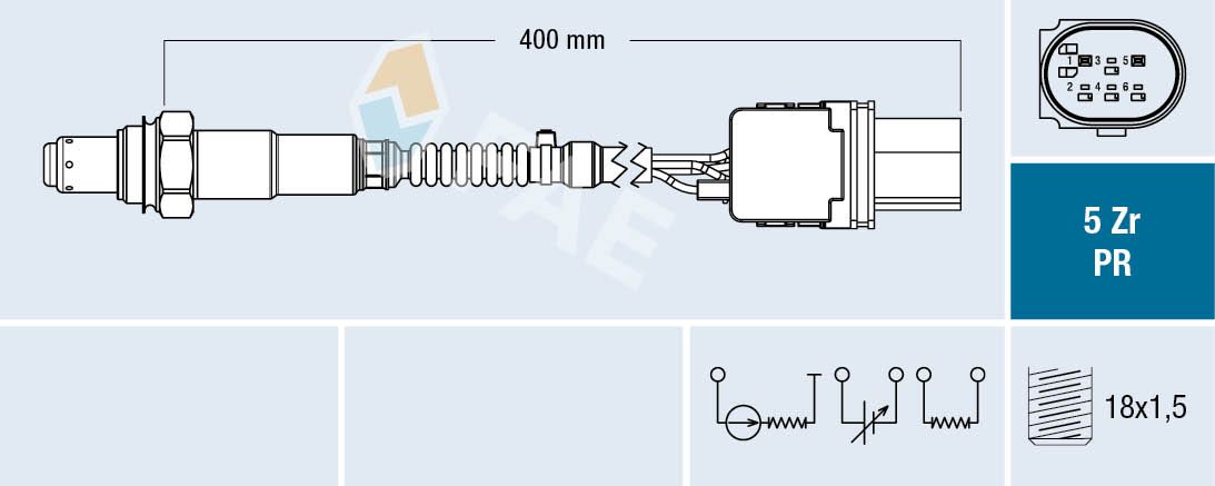 Sonda lambda FAE 75061