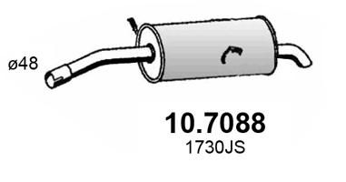 Tłumik końcowy ASSO 10.7088