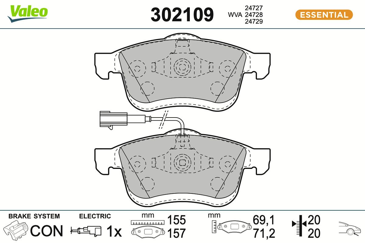 Комплект тормозных колодок, дисковый тормоз