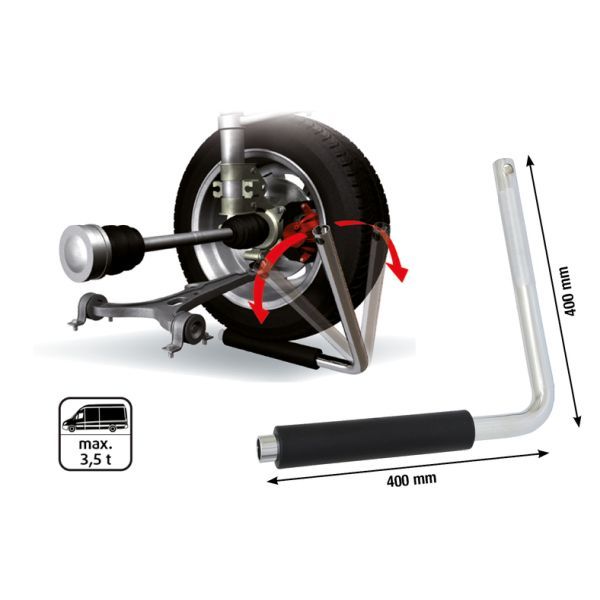 Tester vůle nápravy/kloubu KS TOOLS 700.1465