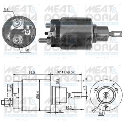 Włącznik elektromagnetyczny, rozrusznik MEAT & DORIA 46067