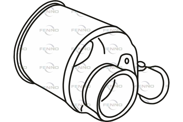 Filtr sadzy / filtr cząstek stałych, układ wydechowy FENNO 04L131602EX