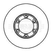 Tarcza hamulcowa BORG & BECK BBD4844