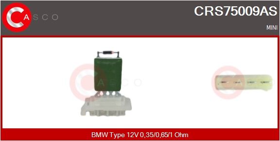 Odpor, vnitřní tlakový ventilátor CASCO CRS75009AS