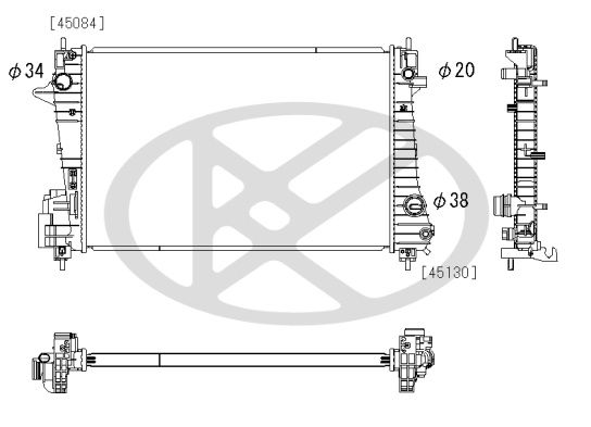 Radiator, racire motor KOYORAD PL313200