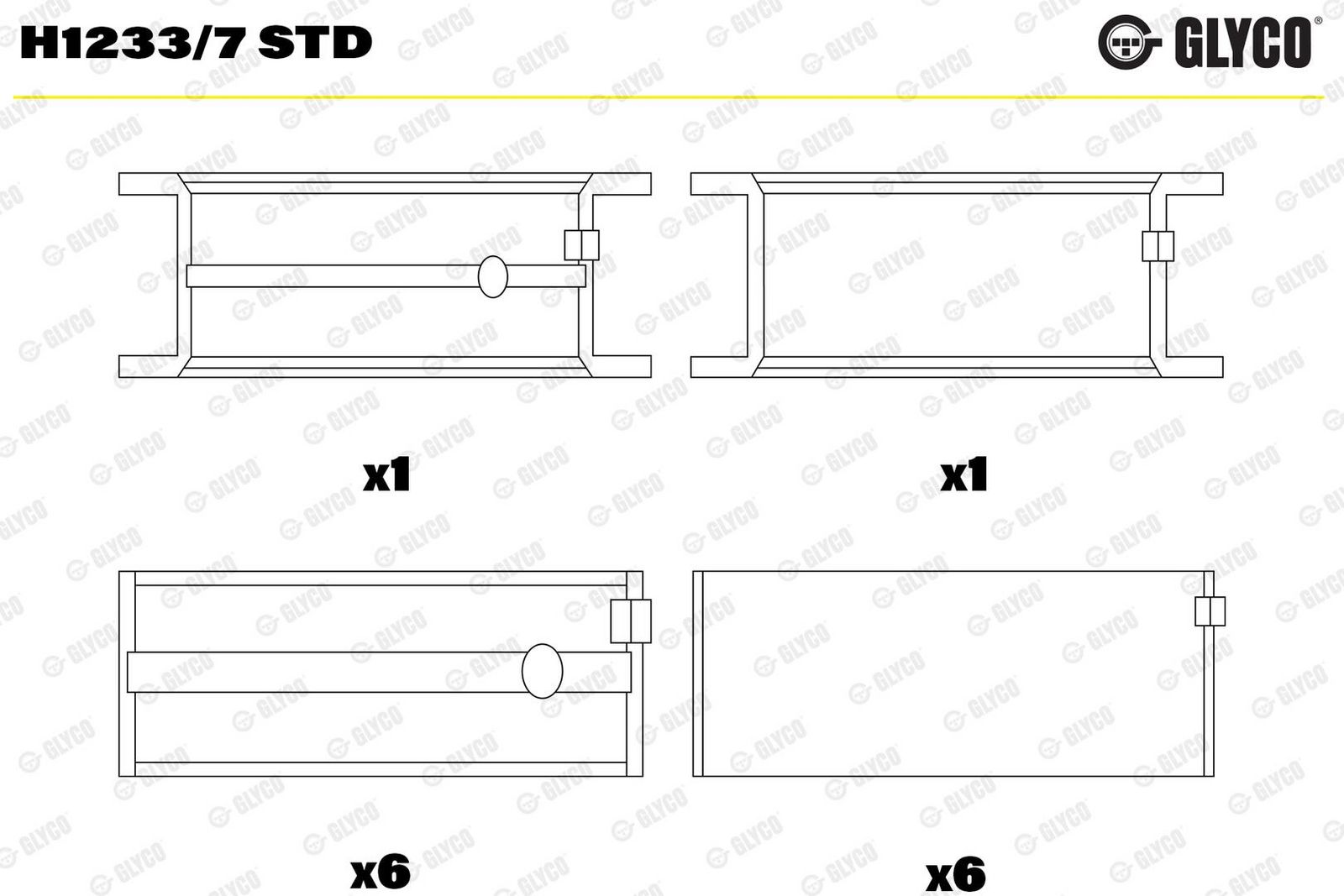 Cuzinet arbore cotit GLYCO H1233/7 STD