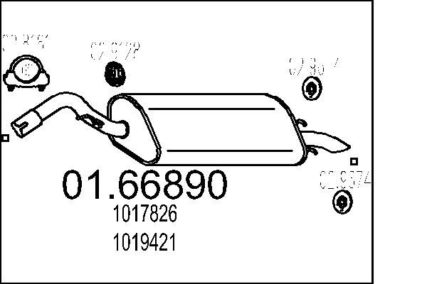 Toba esapament finala MTS 01.66890