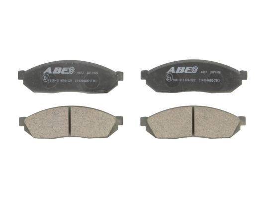 set placute frana,frana disc ABE C14004ABE