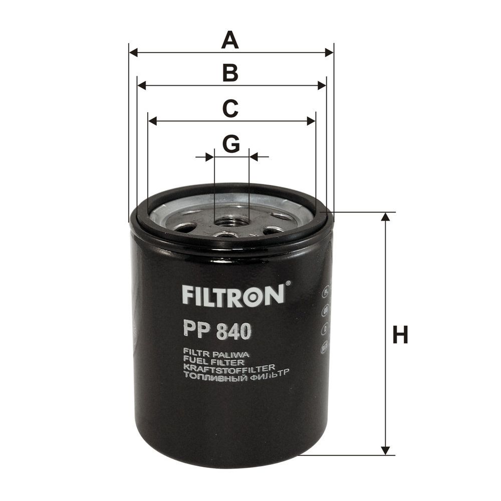 Levně Palivový filtr FILTRON PP 840