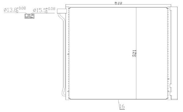 Condensator, climatizare MTR 13054461
