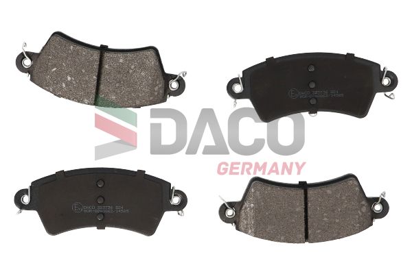 Zestaw klocków hamulcowych, hamulce tarczowe DACO GERMANY 323736