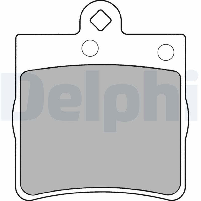 Sada brzdových platničiek kotúčovej brzdy DELPHI LP1403