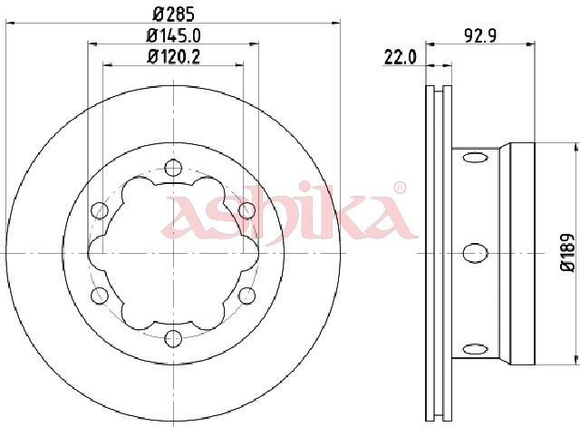 Disc frana ASHIKA 61-00-0528