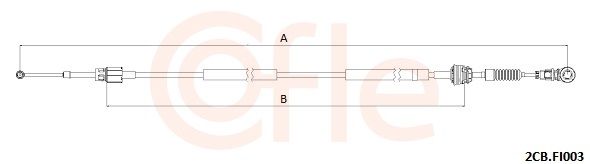 cablu,transmisie manuala COFLE 2CB.FI003